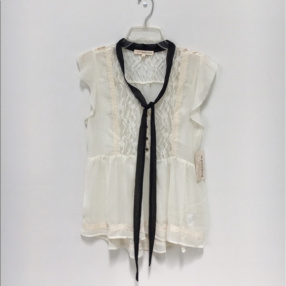 REWIND semi sheer blouse. - Picture 1 of 6